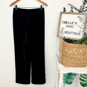 Talbots Black Velvet Pants Sz 6